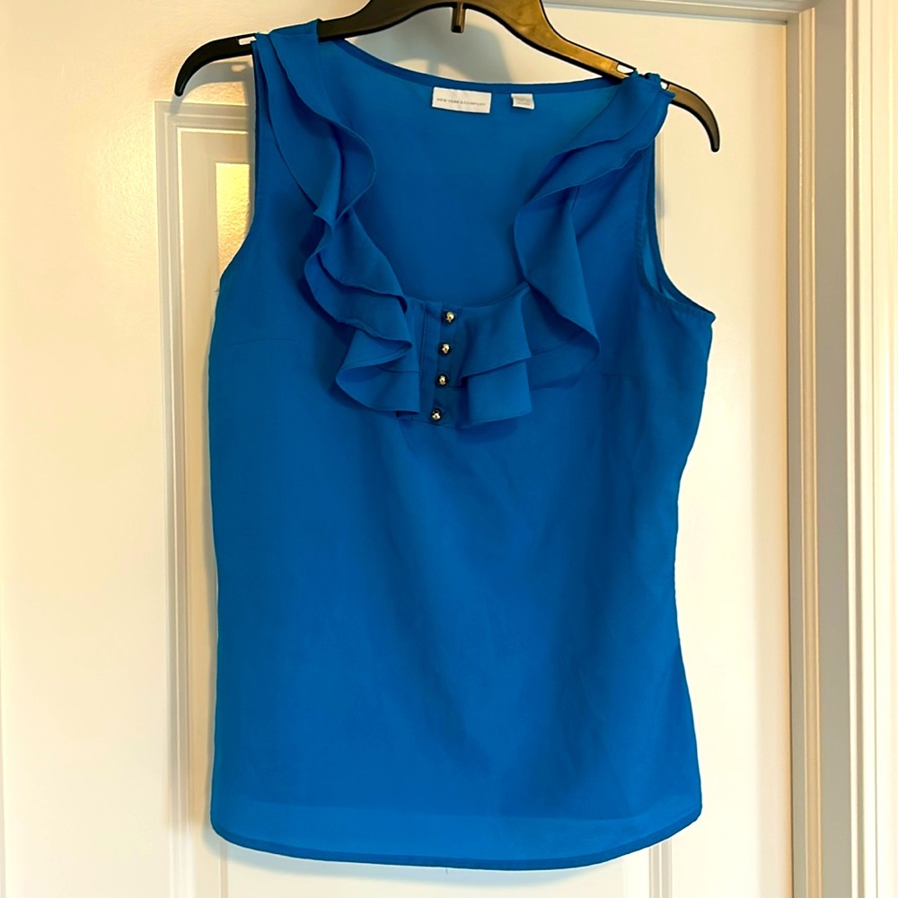 Beautiful Blue Business Blouse
